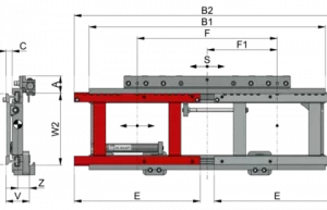 KAUP Anbaugerät T252B in der Zeichnung
