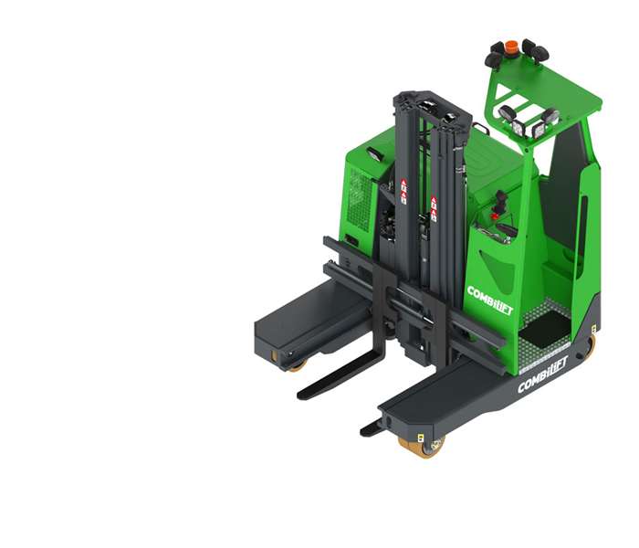 Combilift Combi-MR multidirektionaler Standtritt-Schubmaststapler, Detailansicht