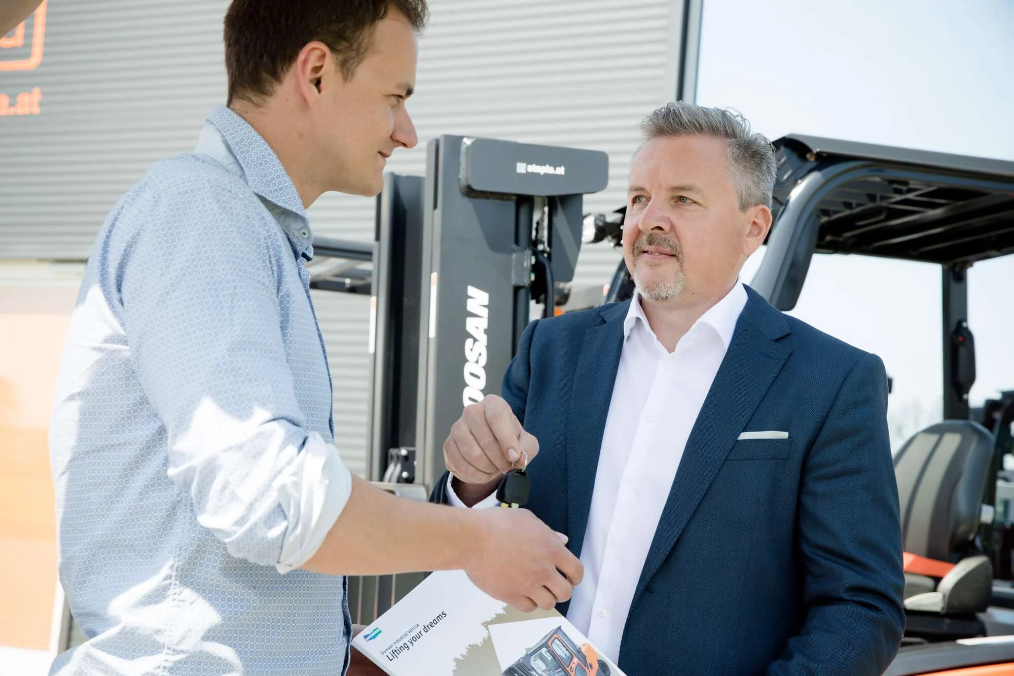 stapla Verkaufsberatung direkt am Stapler