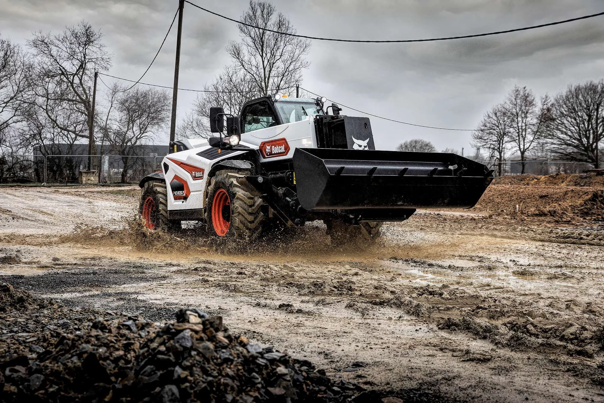 Bobcat T40.180SLP Teleskoplader im Einsatz auf der Baustelle