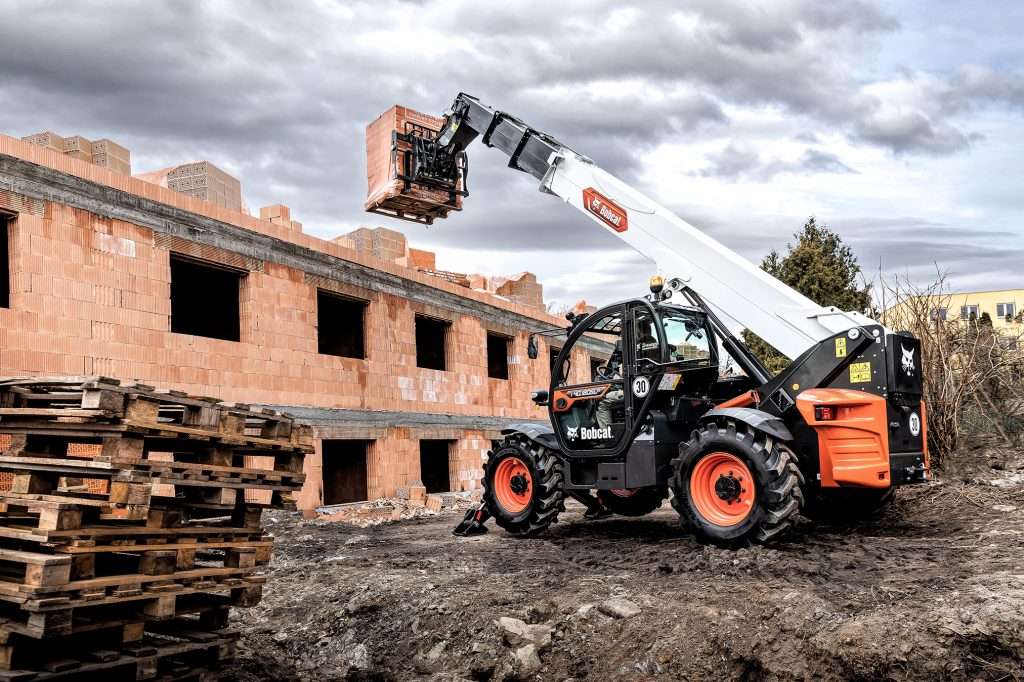 Bobcat T40.180SLP Teleskoplader im Einsatz auf der Baustelle