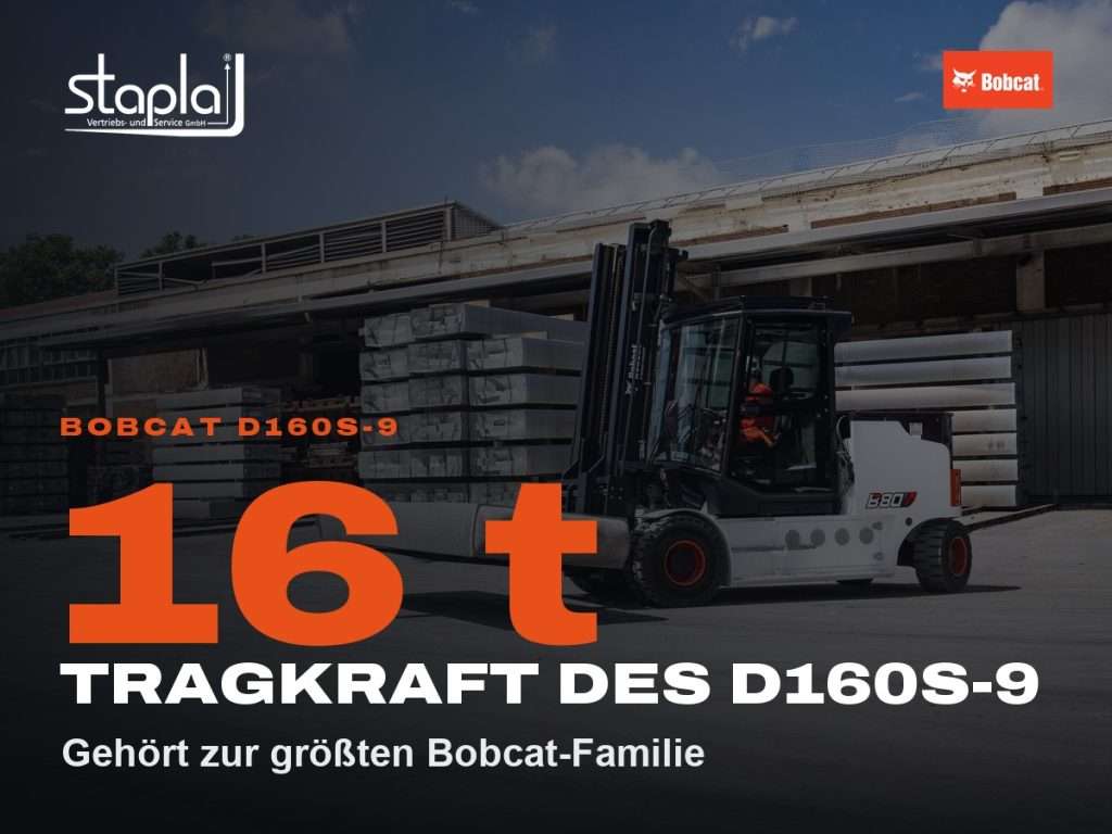 stapla Grafik: 16 t, Gehört zur größten Bobcat-Familie