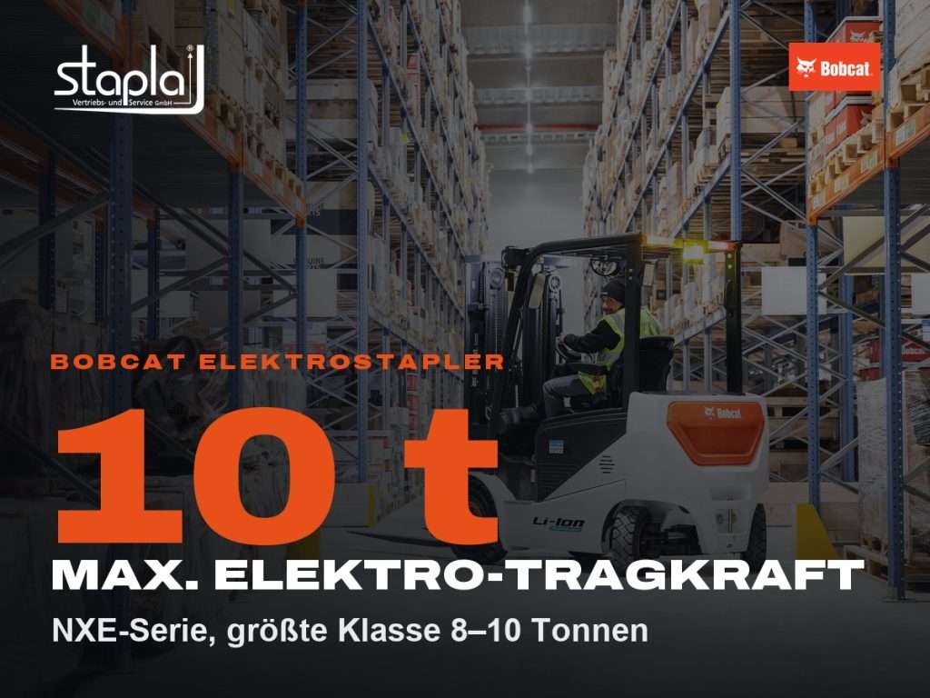 stapla Grafik: 10 t, NXE-Serie, größte Klasse 8–10 Tonnen