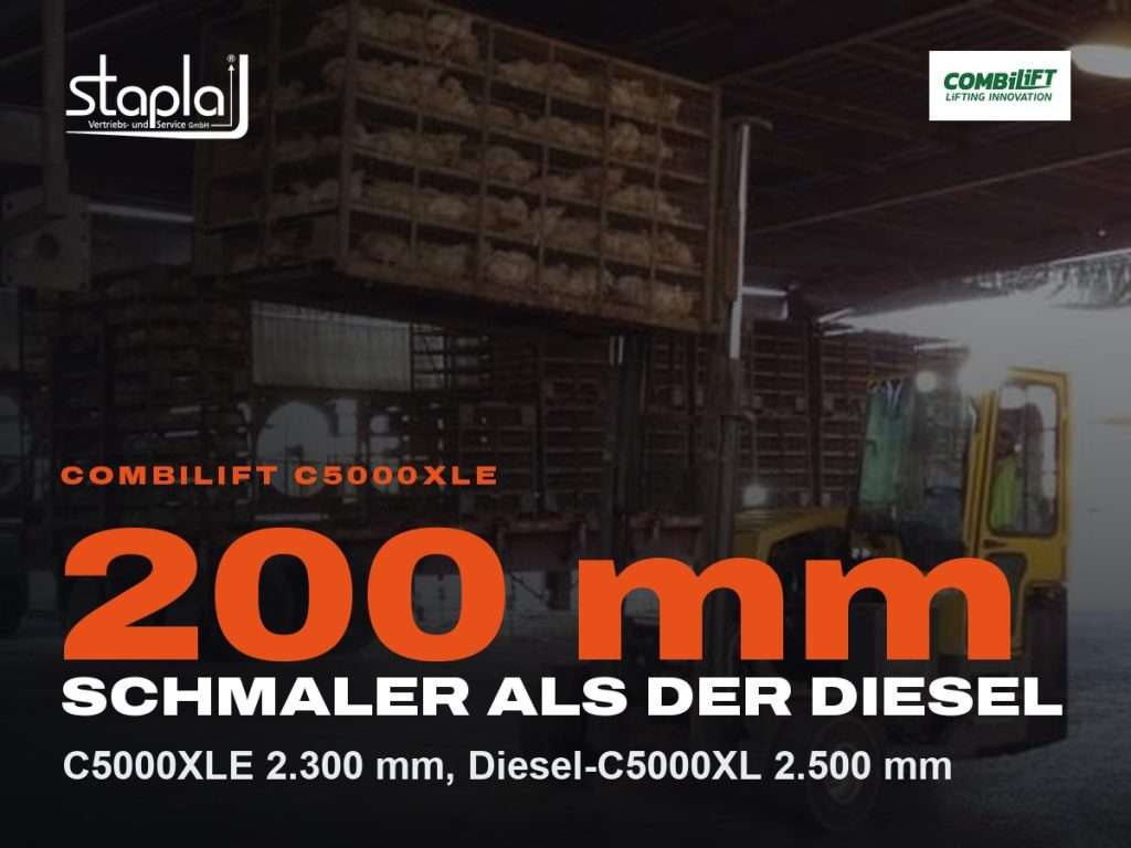 stapla Grafik: 200 mm, C5000XLE 2.300 mm, Diesel-C5000XL 2.500 mm