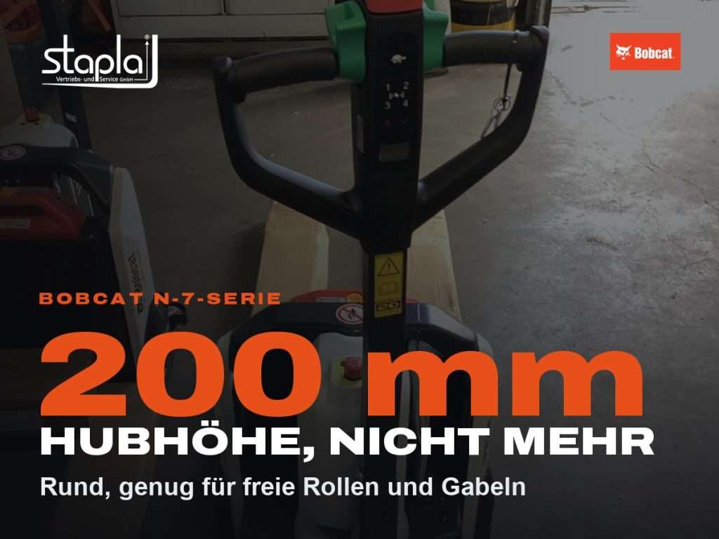 stapla Grafik: 200 mm, Rund, genug für freie Rollen und Gabeln