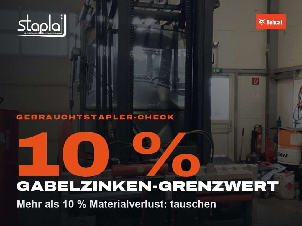 stapla Grafik: 10 %, Mehr als 10 % Materialverlust: tauschen