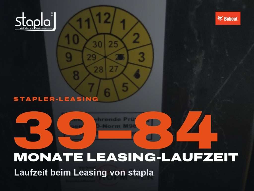 stapla Grafik: 39–84, Laufzeit beim Leasing von stapla