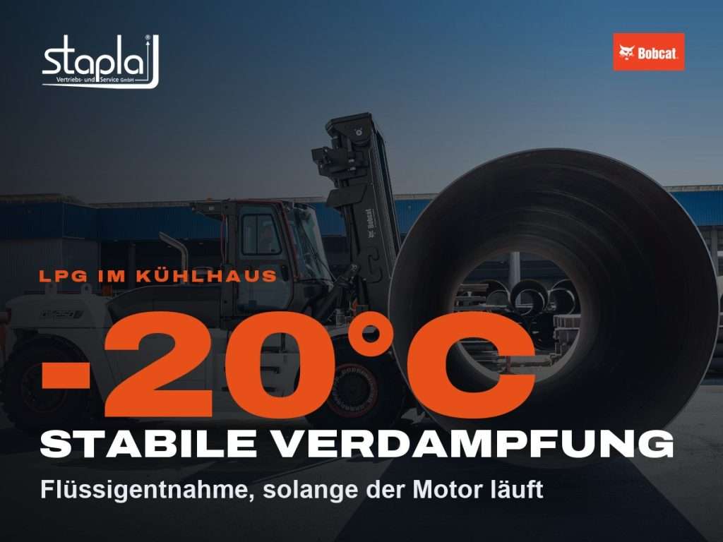 stapla Grafik: -20°C, Flüssigentnahme, solange der Motor läuft