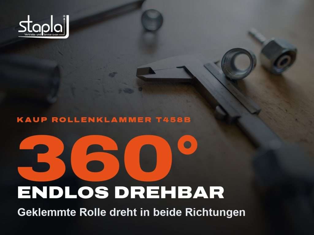 stapla Grafik: 360°, Geklemmte Rolle dreht in beide Richtungen