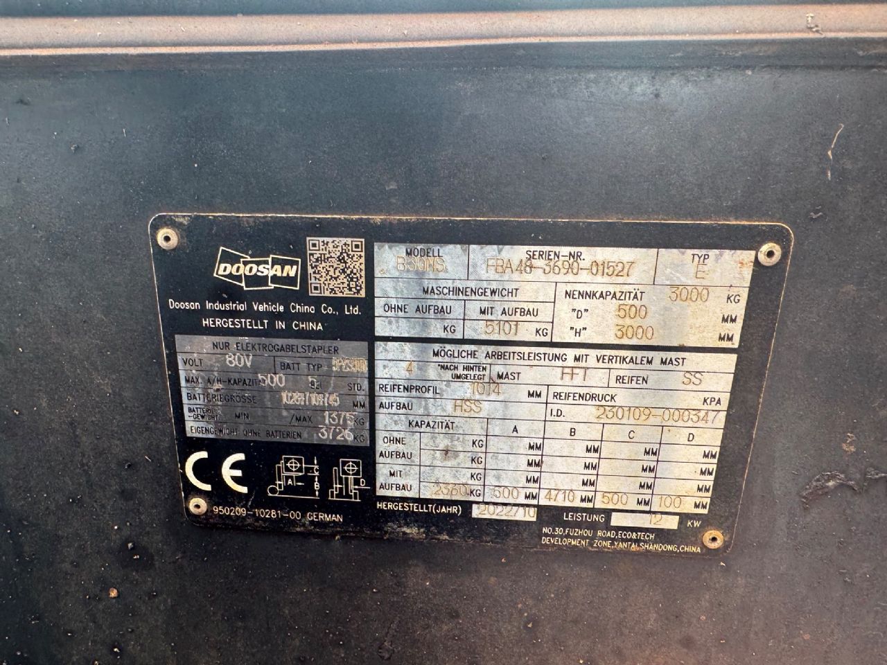 Doosan B30NS Elektrostapler