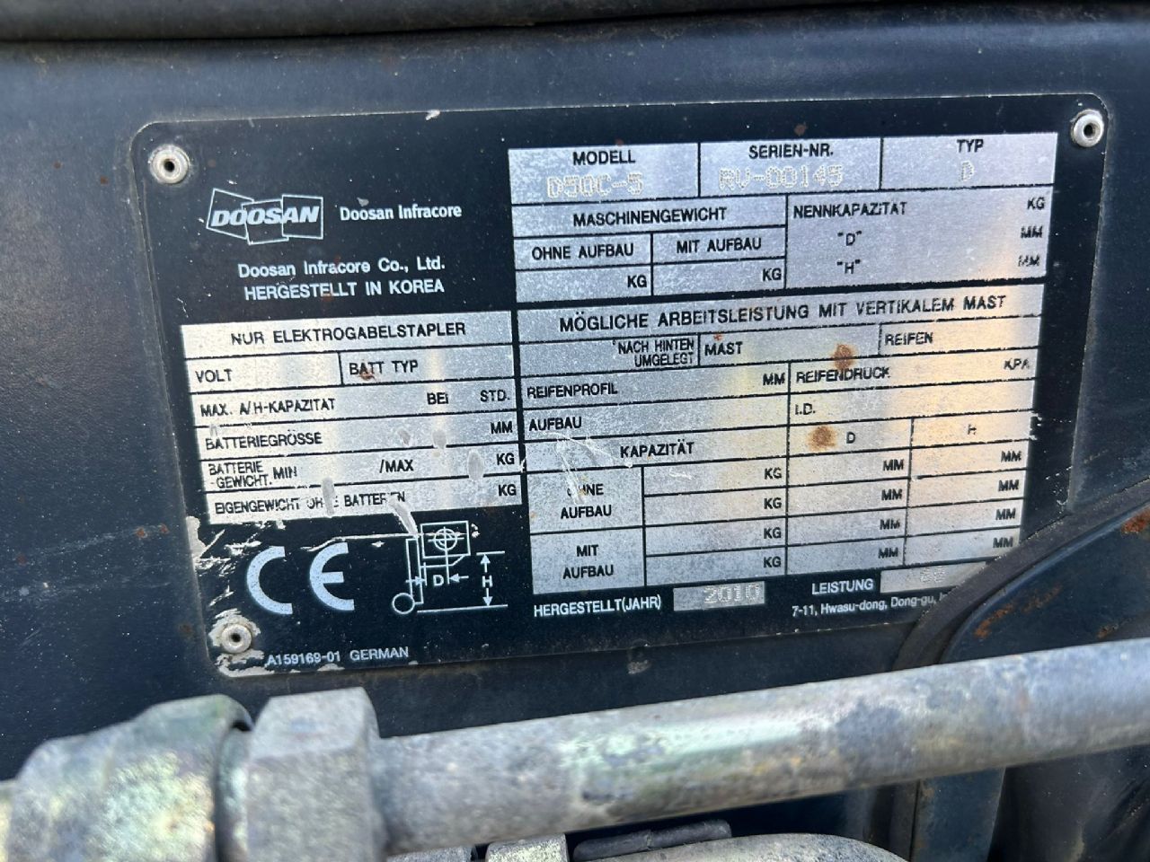 Doosan D50SC-5 Dieselstapler